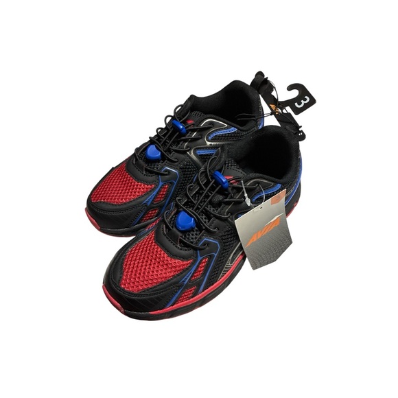 Avia Kids Black, Red & Blue Mesh Athletic Running Sneakers - Picture 5 of 6